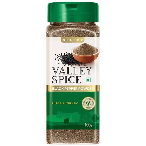 Valley Spice Select - Black Pepper Powder, 100 g Pet Bottle-1.webp